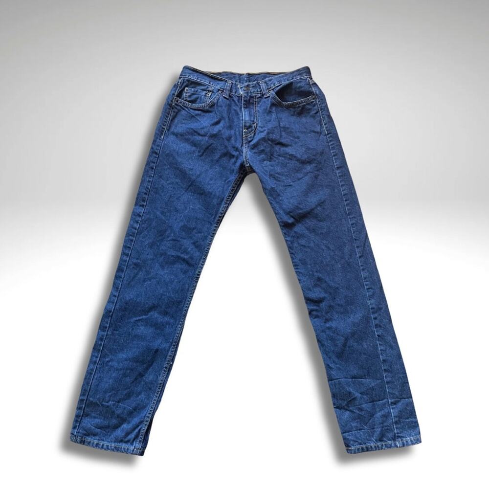 Levi’s 505 Straight Leg Jeans W30 L32 – Dark Wash VTG Fit Y2K Mid Rise Denim